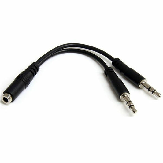 Audio Jack Adapter Startech MUYHSFMM             Black 0,13 m-0