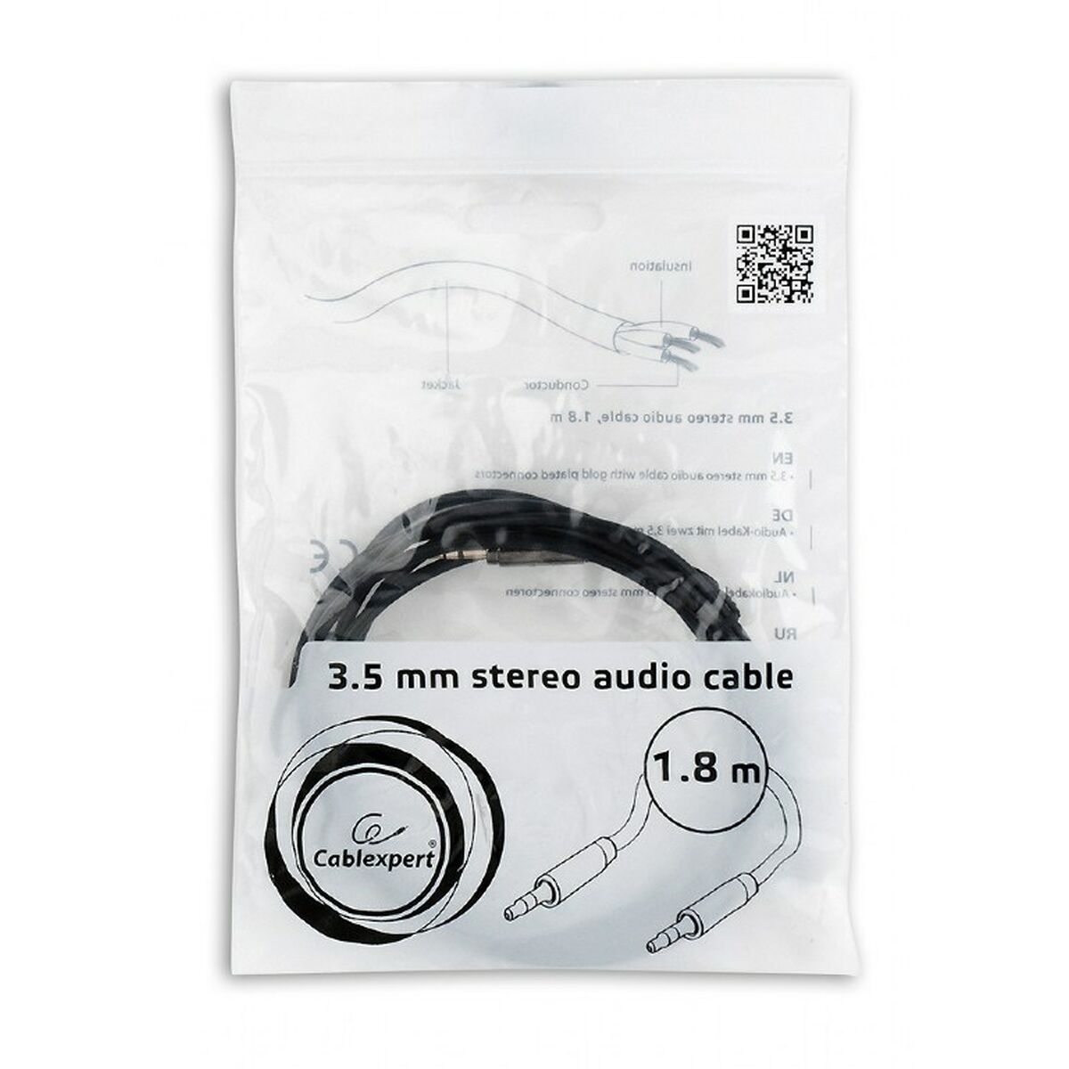 Audio Jack Cable (3.5mm) GEMBIRD CCAP-444-6 1,8 m-1