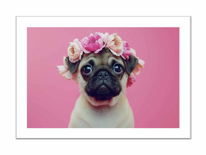 Pug Dog Framed Print-3